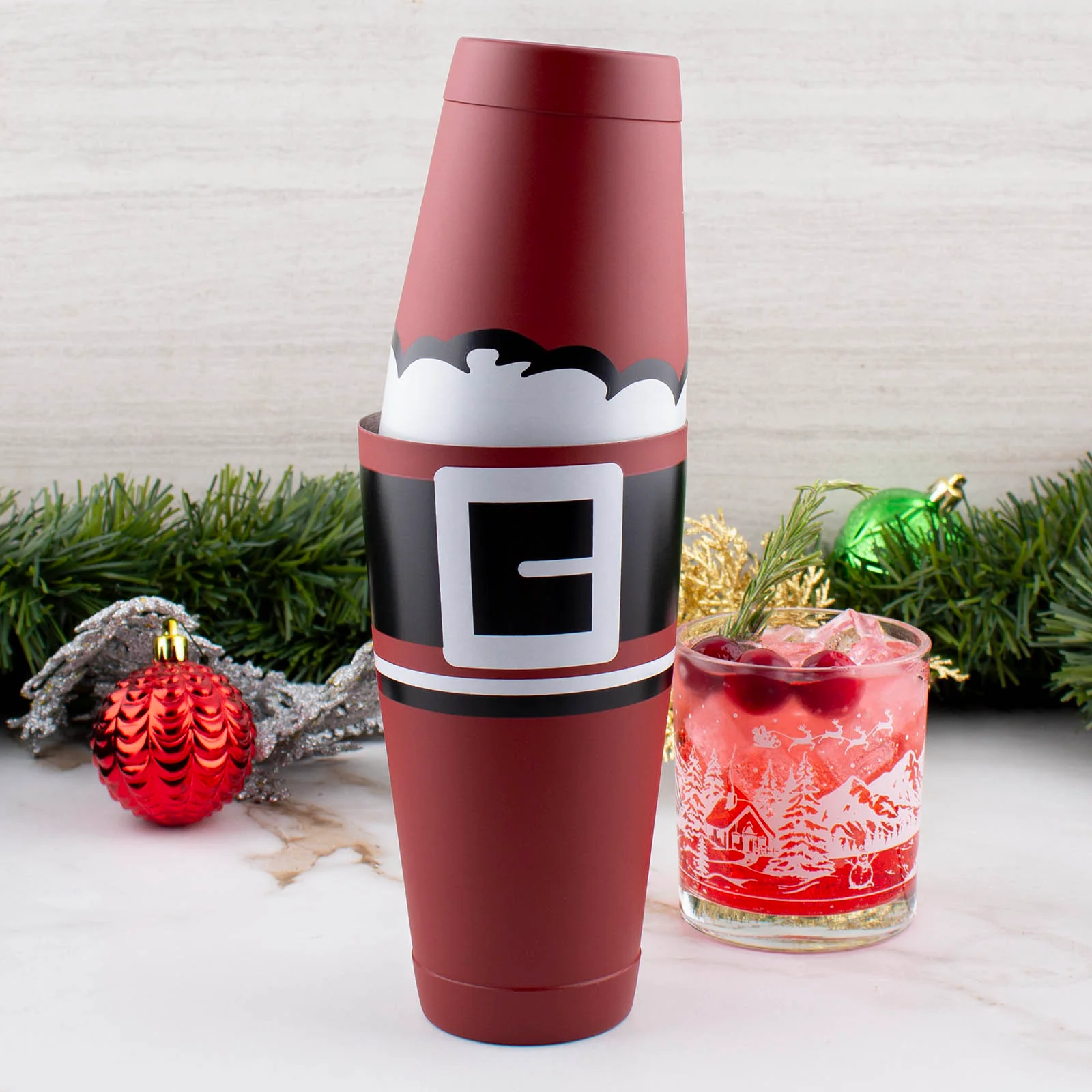 BarConic® Weighted Shaker Set - Santa - 18 & 28oz Tins - Image 2