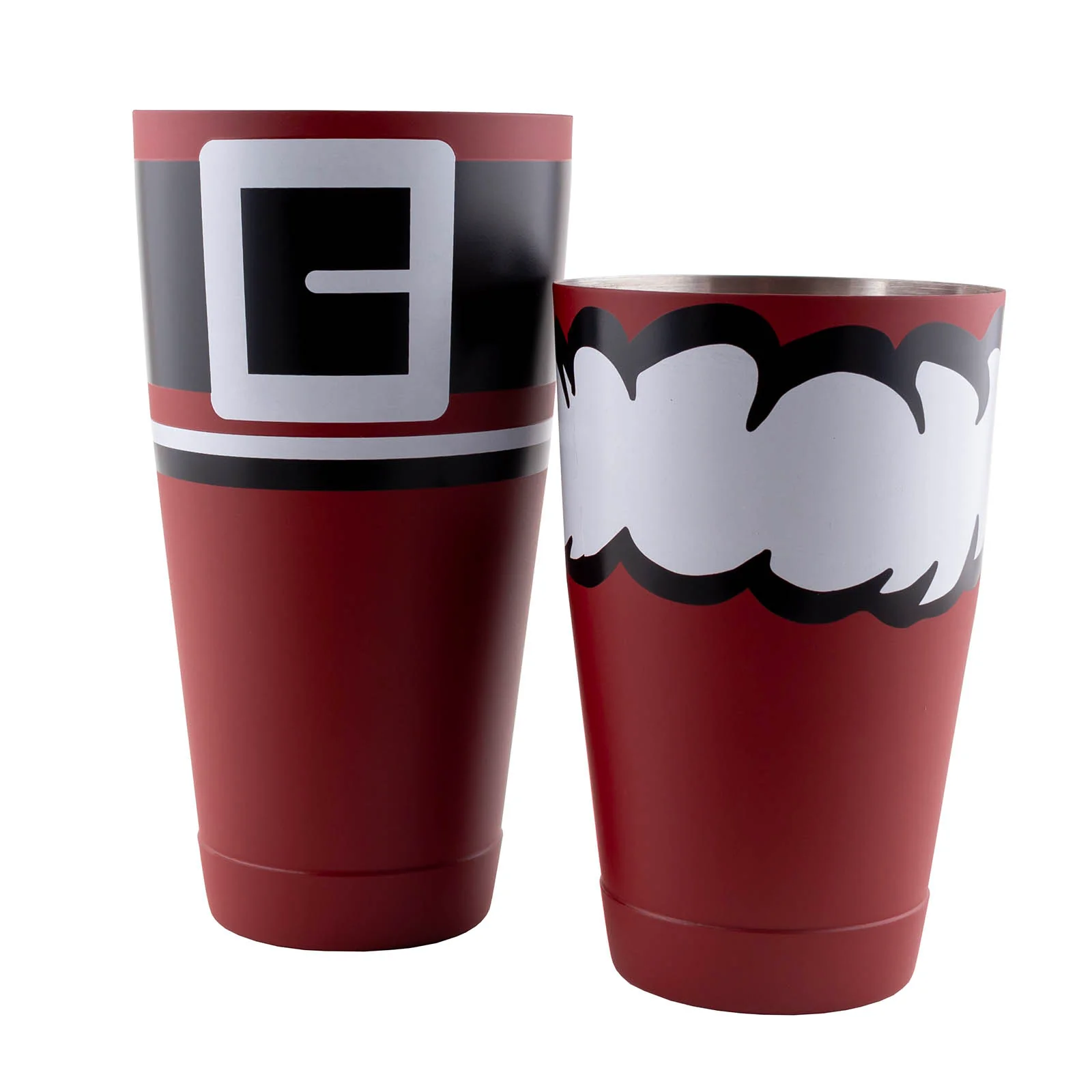 BarConic® Weighted Shaker Set - Santa - 18 & 28oz Tins - Image 3