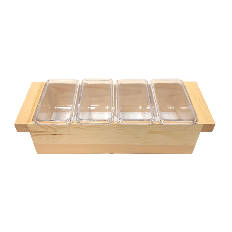 BarConic® Wood Condiment Holder - Size Options - Image 5