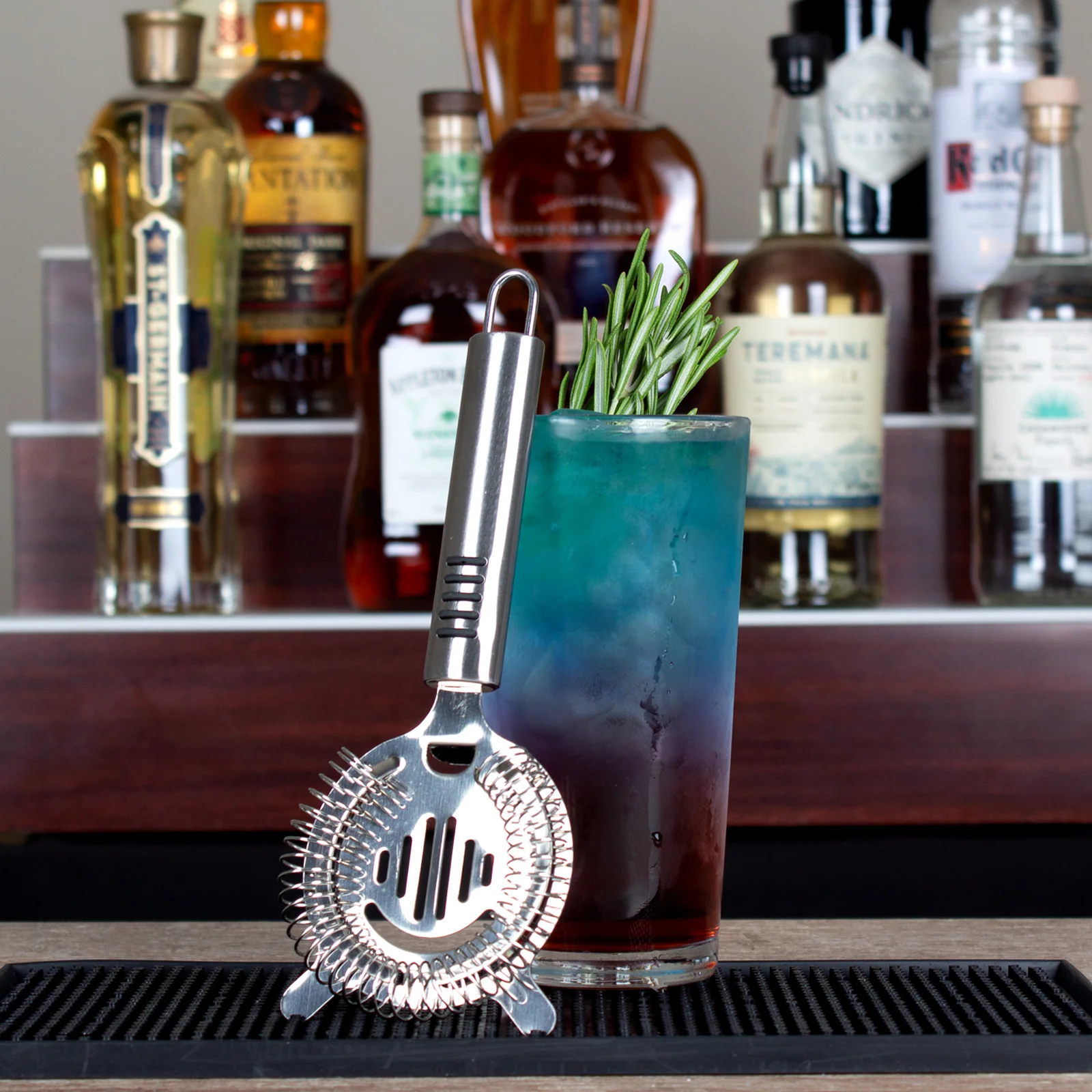 Barconic® 2 Prong Stainless Steel Handled Cocktail Strainer - Image 2