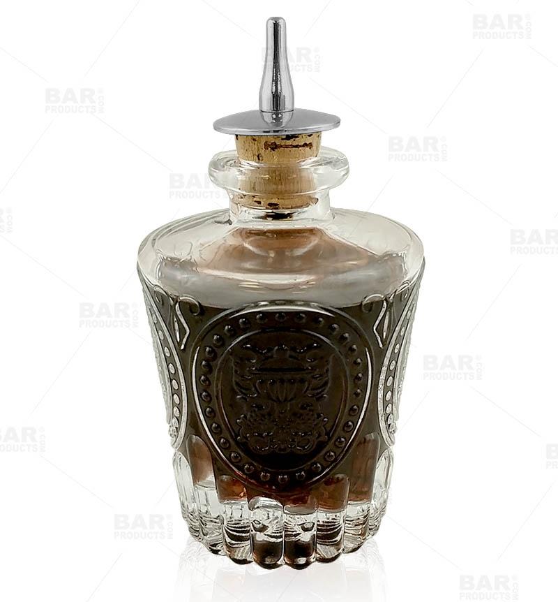 BarConic® Antique Bitters Bottle 4 ounce - Stainless Steel Dasher Cork - Image 3