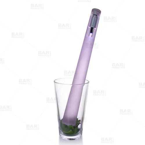 BarConic® Multicolor LED Light Up Acrylic Muddler - Clear - 12" - Image 5