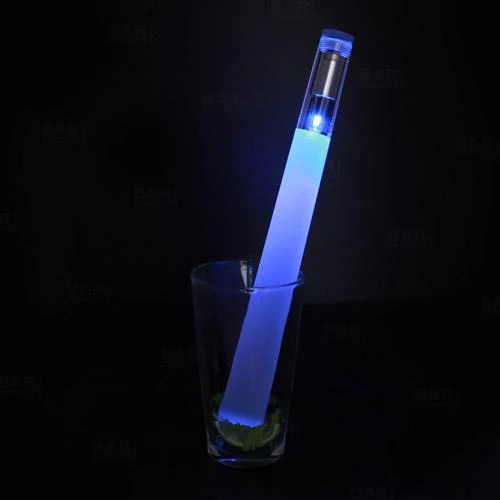 BarConic® Multicolor LED Light Up Acrylic Muddler - Clear - 12" - Image 7