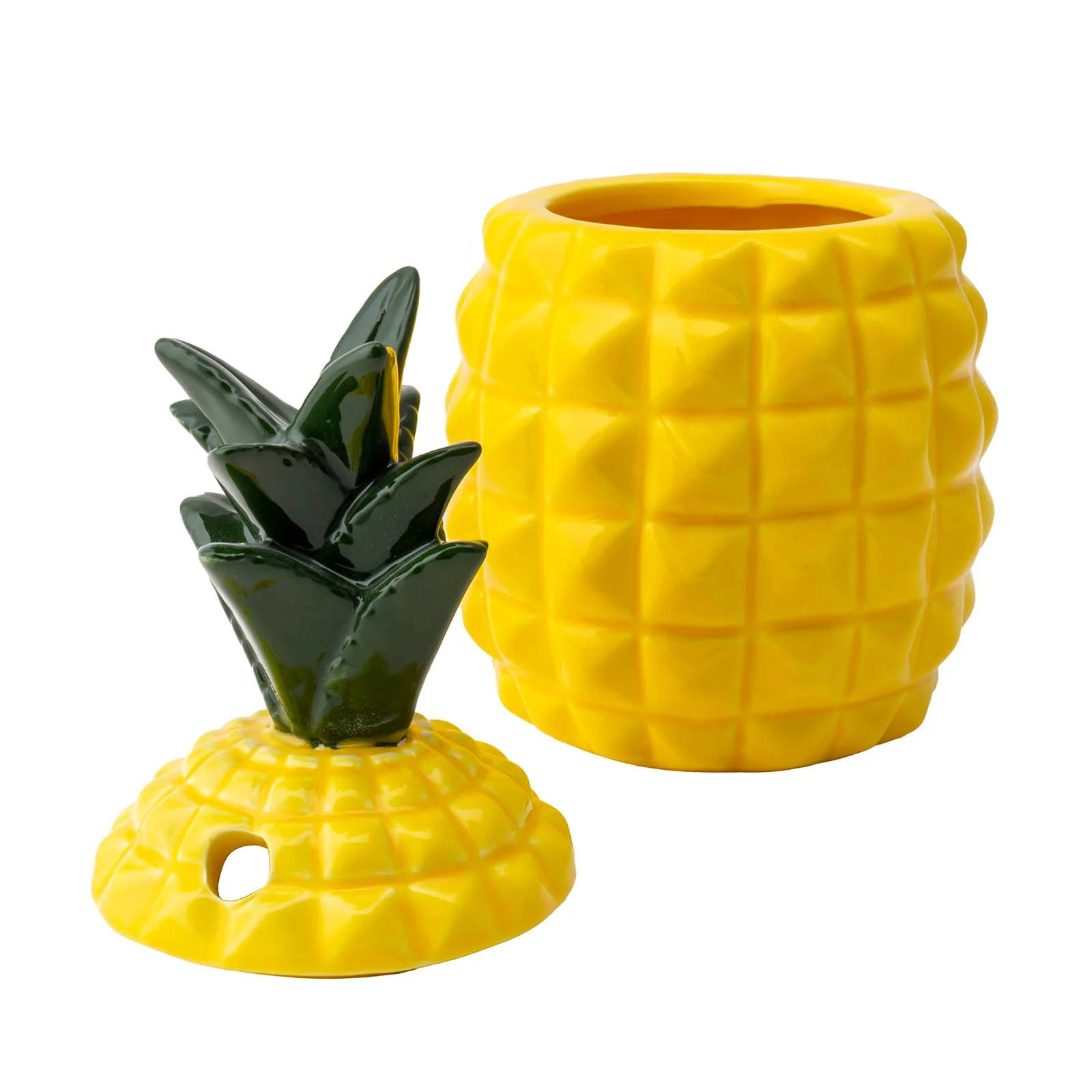BarConic® Ceramic Pineapple Tiki Mug with Lid - 20oz - Image 5