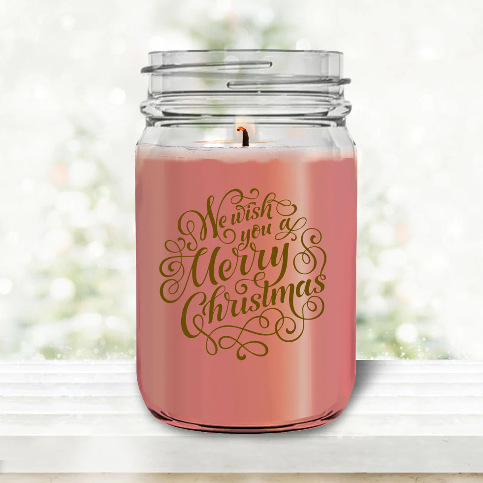 BarConic Christmas Collection - Mason Jar Glassware- 12 ounce - Several Design Options - Image 2