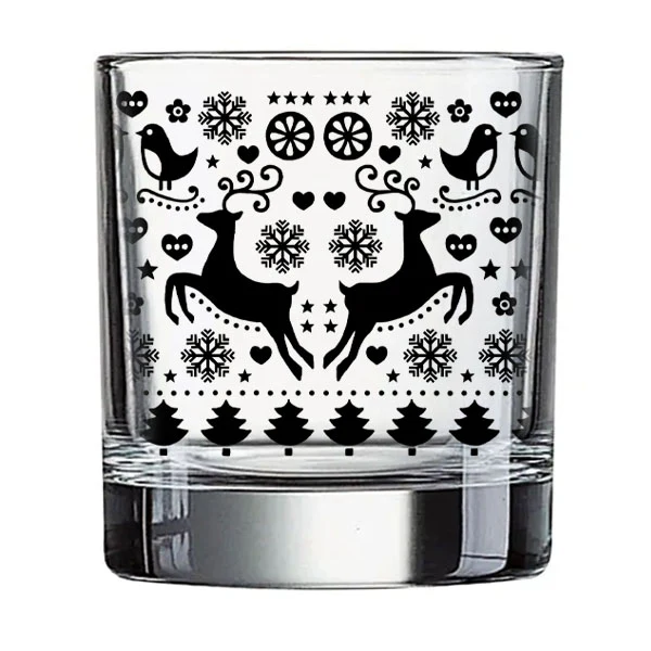 BarConic Christmas Sweater Glass - Christmas Collection - 10 ounce