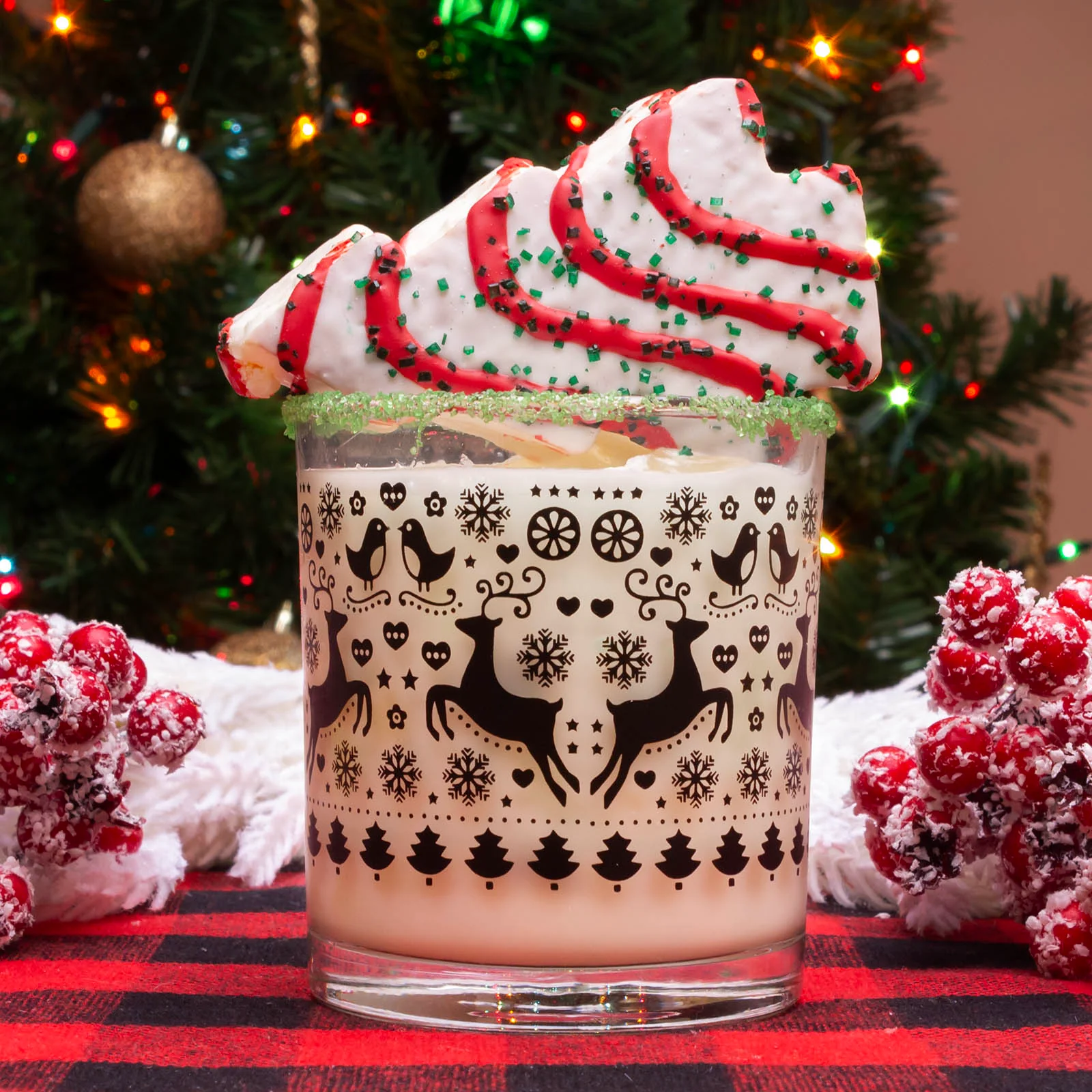 BarConic Christmas Sweater Glass - Christmas Collection - 10 ounce - Image 2