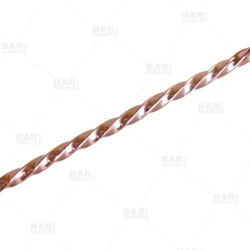 BarConic® Copper Plated Bar Spoon - 11" with Disk - Image 5