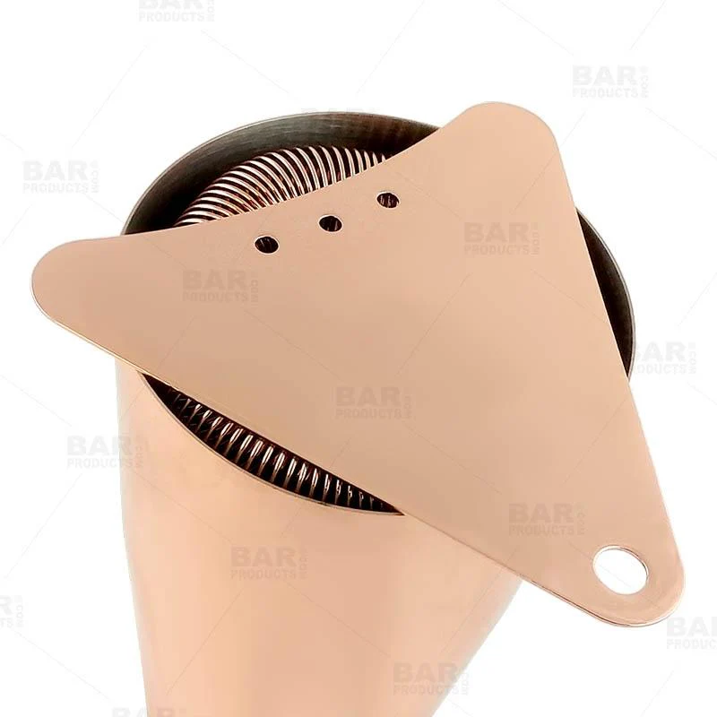 BarConic® Copper Plated Triangle Cocktail Strainer - Image 4