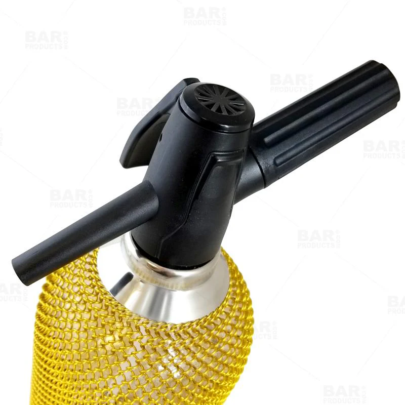 BarConic® Glass Soda Siphon w/SS Mesh Cover - 1 Liter - Image 6
