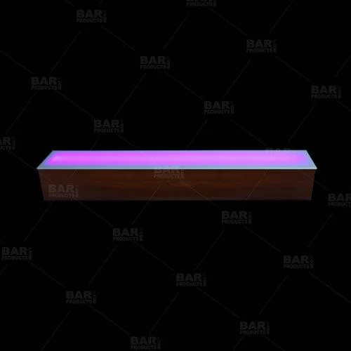 BarConic® LED Liquor Bottle Display Shelf - 4 Steps - Mahogany - Several Lengths - Image 8