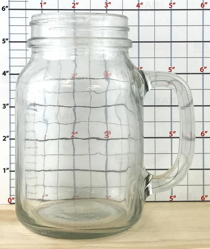 BarConic® Mason Jar Mug Glass - 21 ounce - CASE OF 12 - Image 5