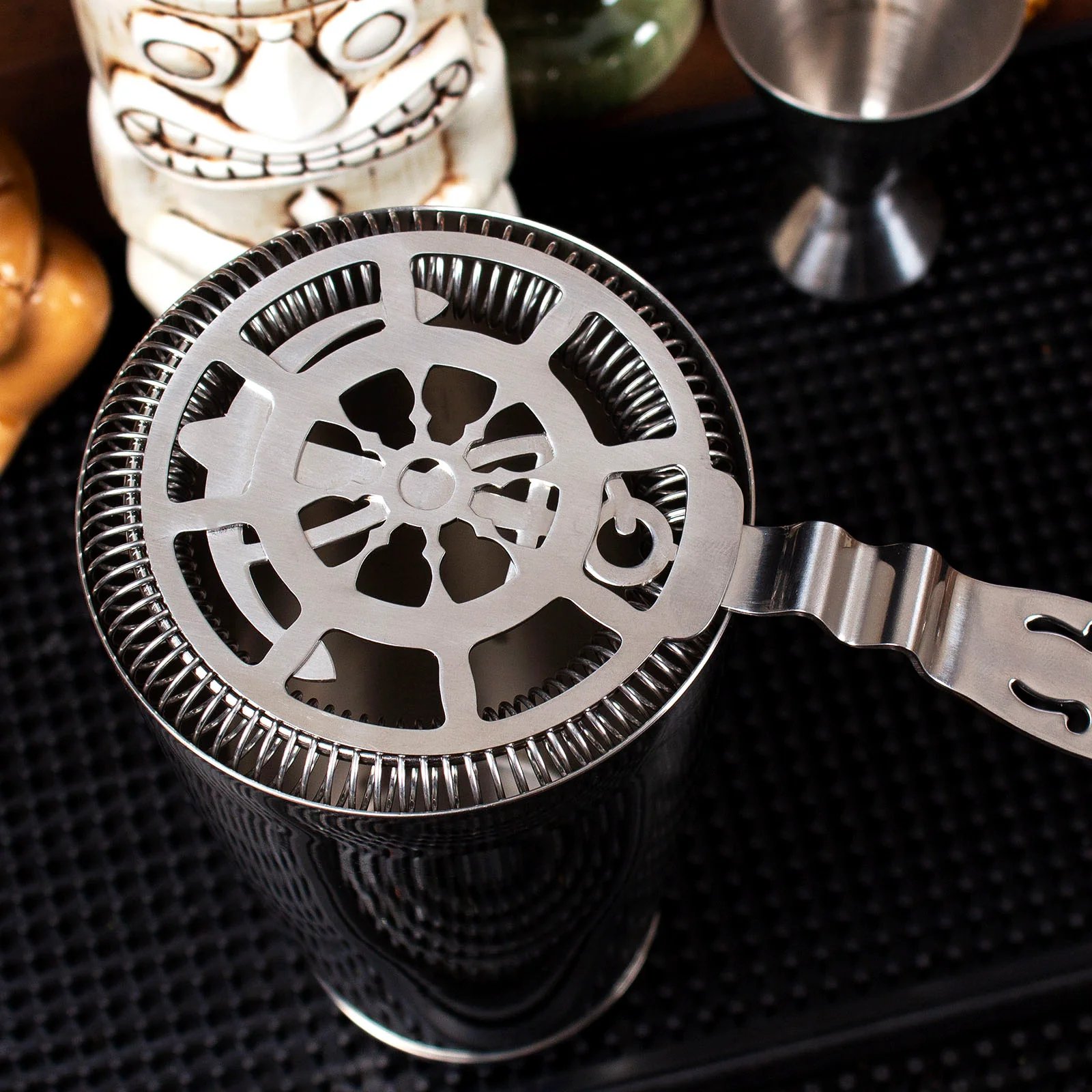 BarConic® Nautical No Prong Cocktail Strainer - Stainless Steel - Image 2
