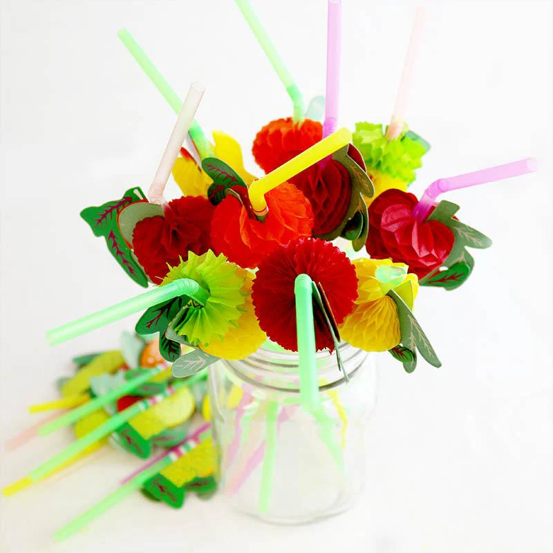 BarConic® Paper Accordion Fruit Straws - Pack of 50 - Image 4