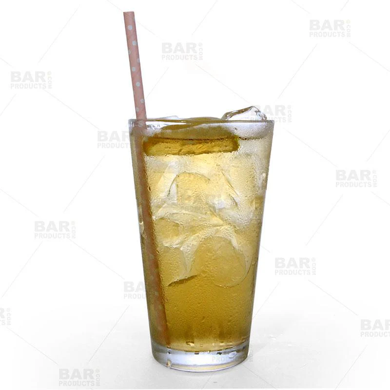 BarConic® Pink Dot Paper Straws - 100 pack - Image 3