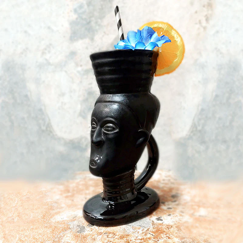 BarConic® Black Polynesian Queen - Tiki Mug - Image 2