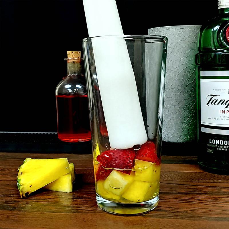 BarConic® 12" Cocktail Muddler - White - Image 2