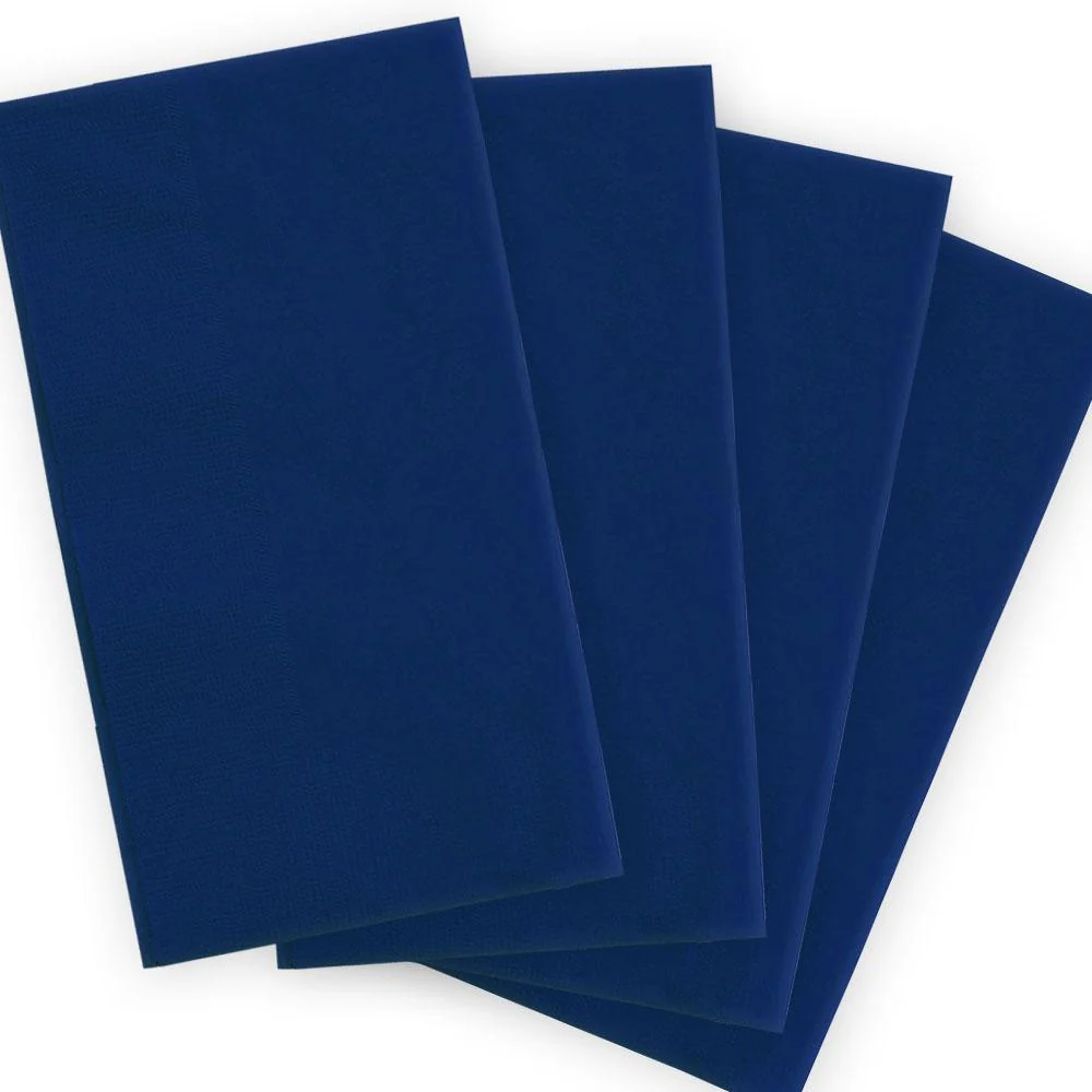 BarConic® 2-PLY Colored Paper Dinner Napkins – 15” x 17” Blue – 100 Pack - Image 3