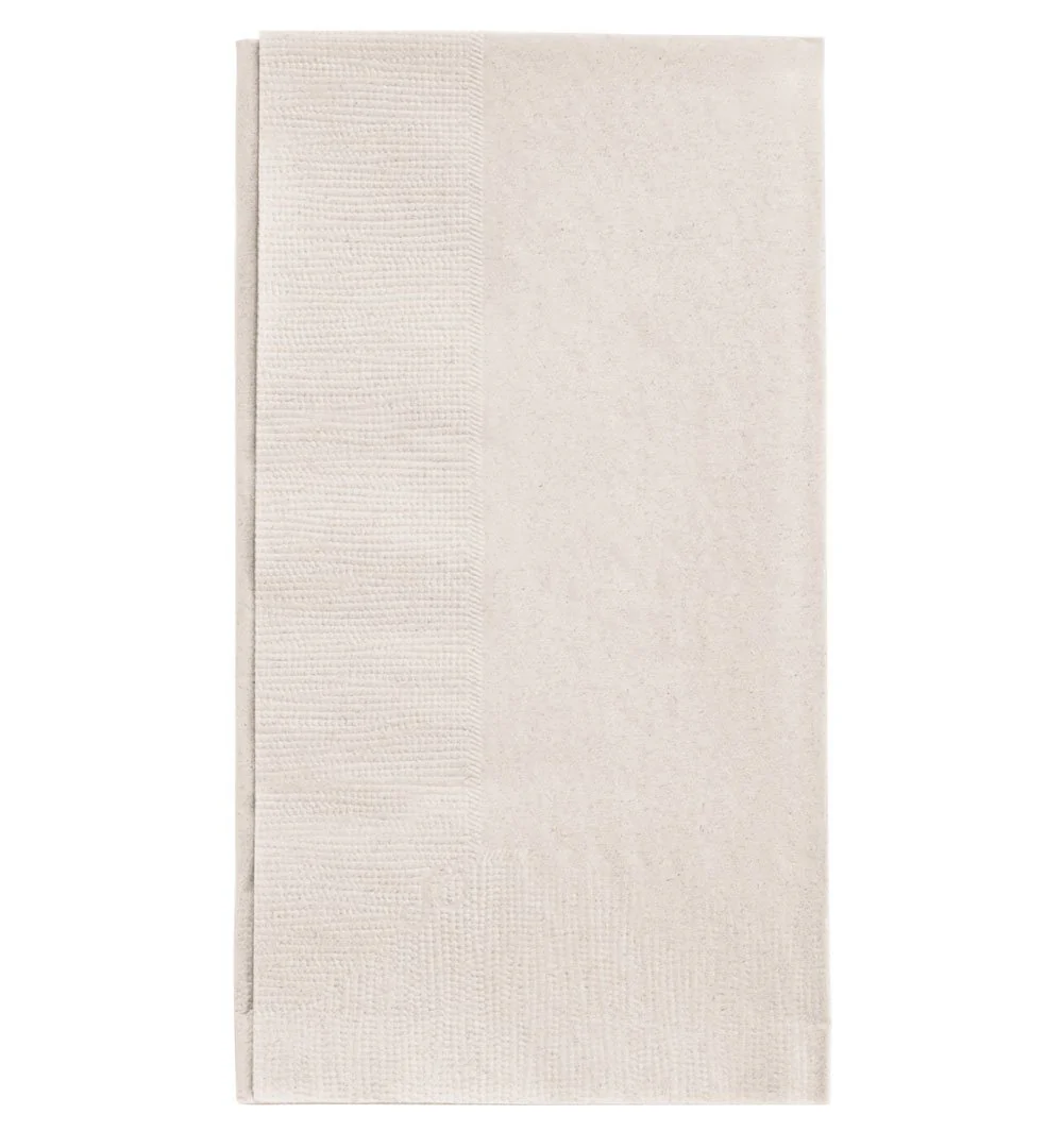 BarConic® 2-PLY Colored Paper Dinner Napkins – 15” x 17” Ivory – 100 Pack