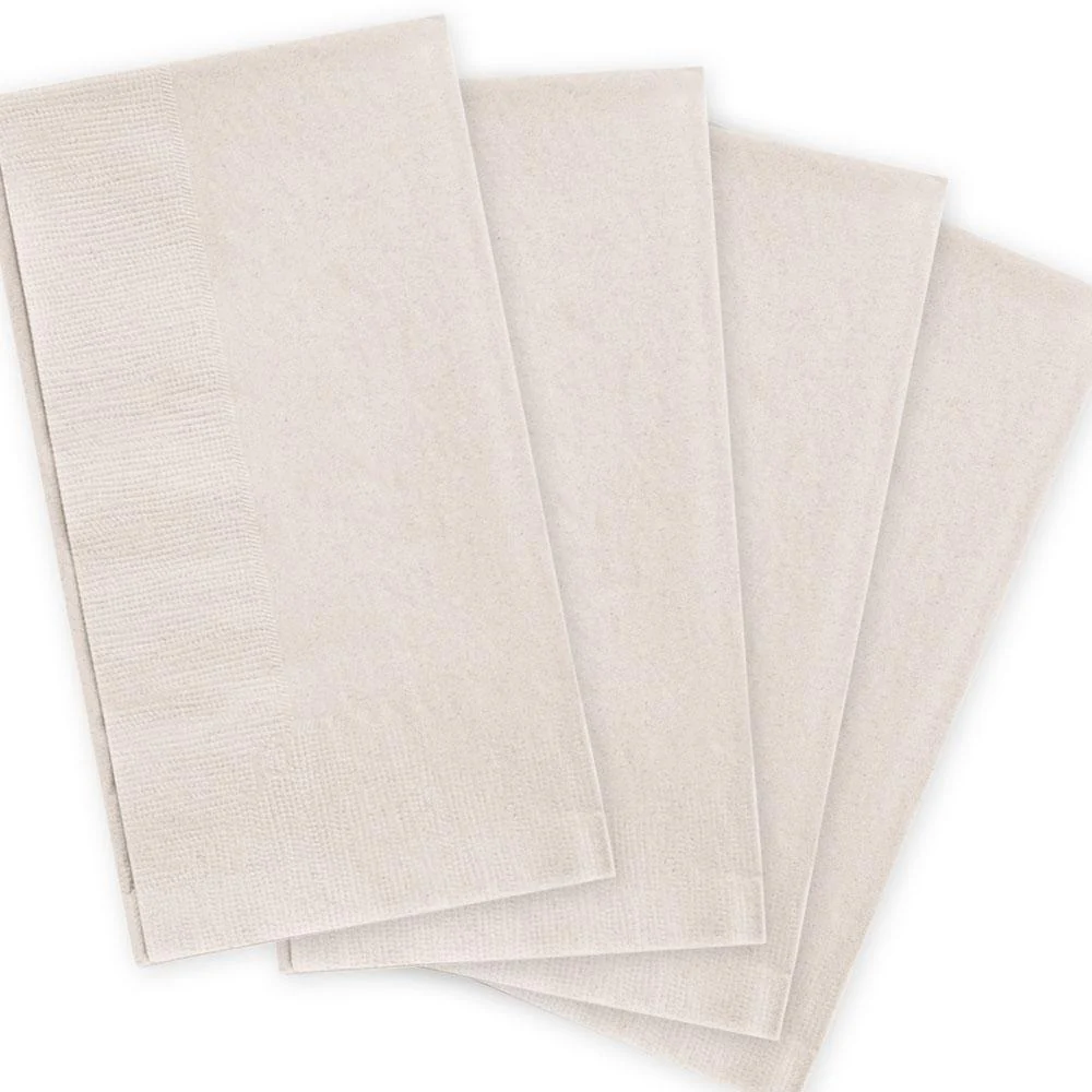 BarConic® 2-PLY Colored Paper Dinner Napkins – 15” x 17” Ivory – 100 Pack - Image 3