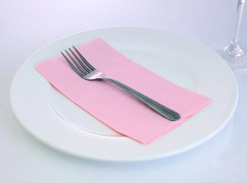 BarConic® 2-PLY Colored Paper Dinner Napkins – 15” x 17” Pink – 100 Pack - Image 4