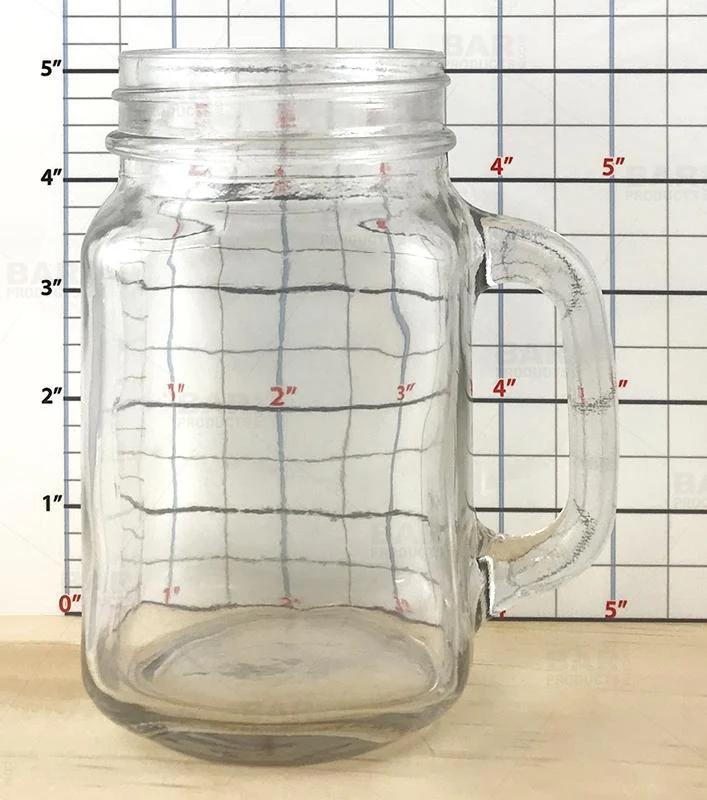 BarConic® Mason Jar Mug – with Handle - 16 ounce - Image 4