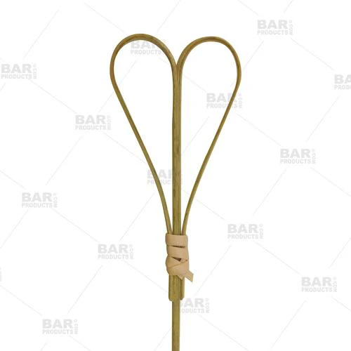 BarConic® Bamboo Cocktail Picks - Heart Shaped - (Pack of 100) - Image 3