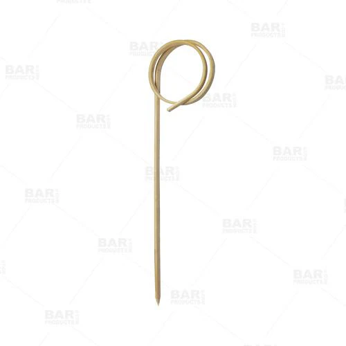 BarConic® Bamboo Cocktail Picks - Ring Shaped - (Pack of 100) - Image 3