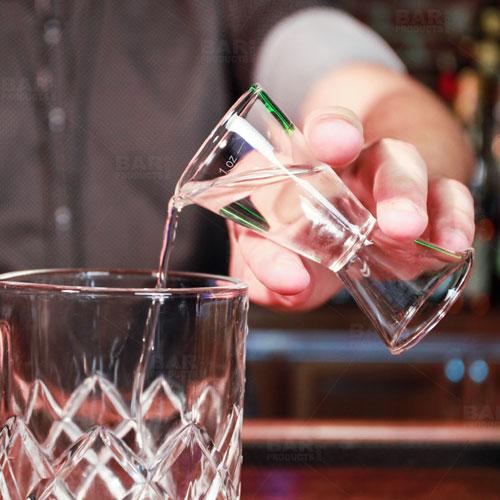 BarConic® Glass Jigger - Double Sided - 1/2 oz and 1 oz - Image 2