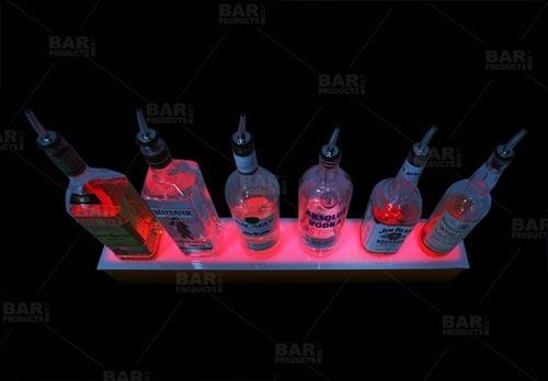 BarConic® LED Liquor Bottle Display Shelf - 3 Steps - Mahogany - Several Lengths - Image 4