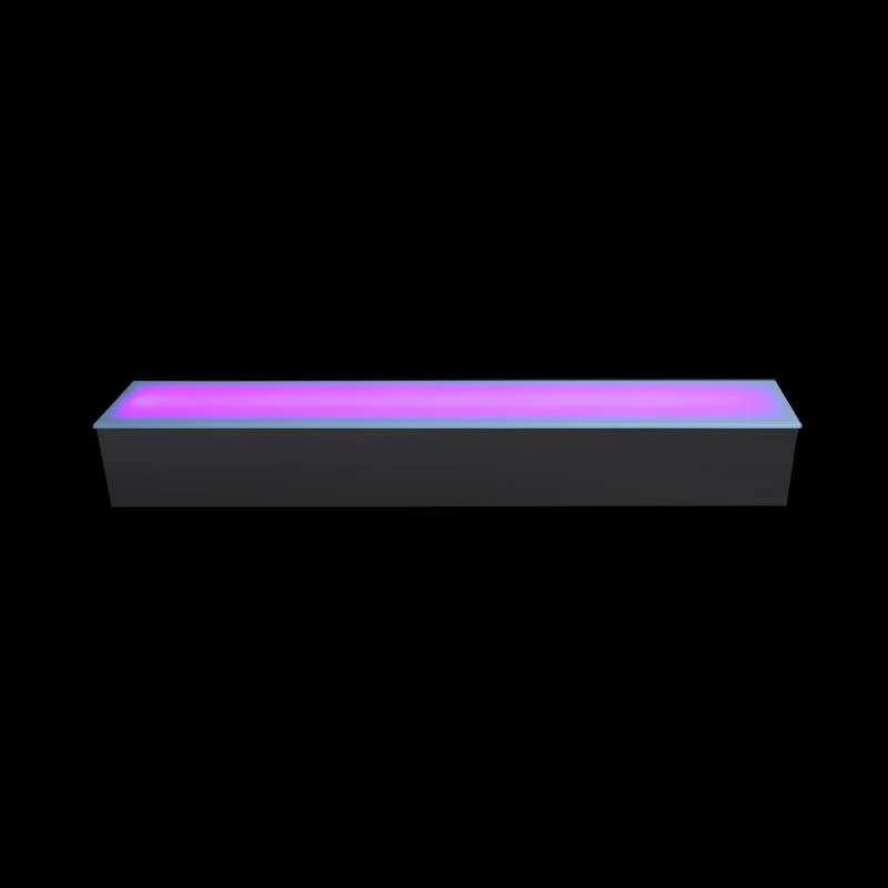 BarConic® LED Liquor Bottle Display Shelf - Polished Mirrored Metal 1 Step - Several Lengths - Image 4