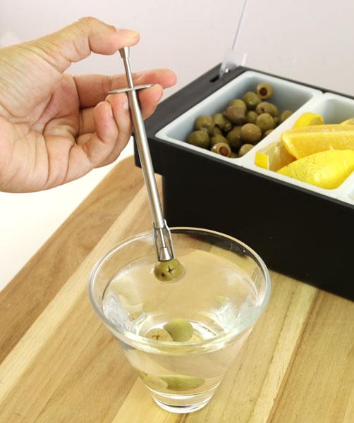 BarConic® Stainless Steel Olive Fork - Image 2