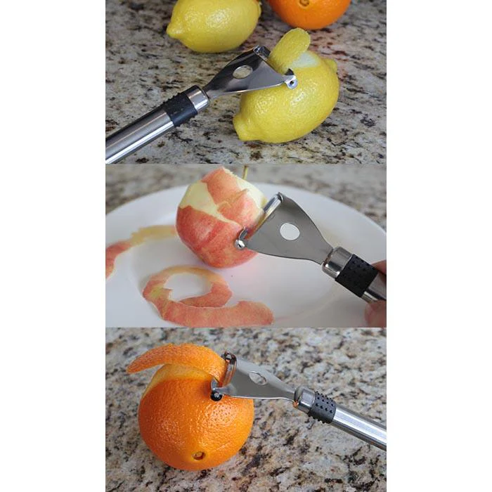 BarConic® Stainless Steel Y Peeler with Black Grip Band - Image 3