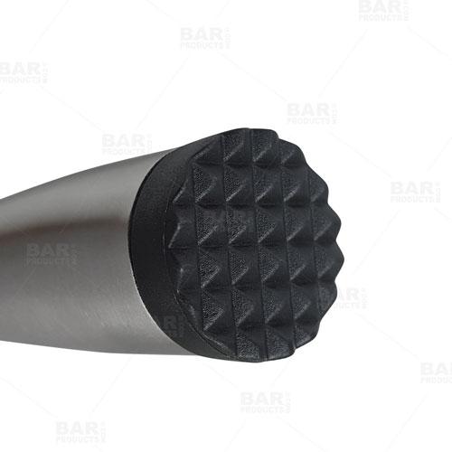 BarConic® Stainless Steel Slim Muddler with Black Tenderizer Head - Image 4