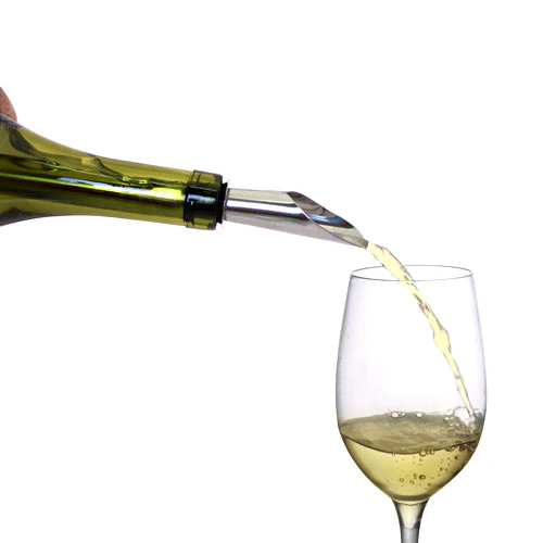 BarConic® Stainless Steel Wine Chiller Stick with Aerator and Stopper - Image 3