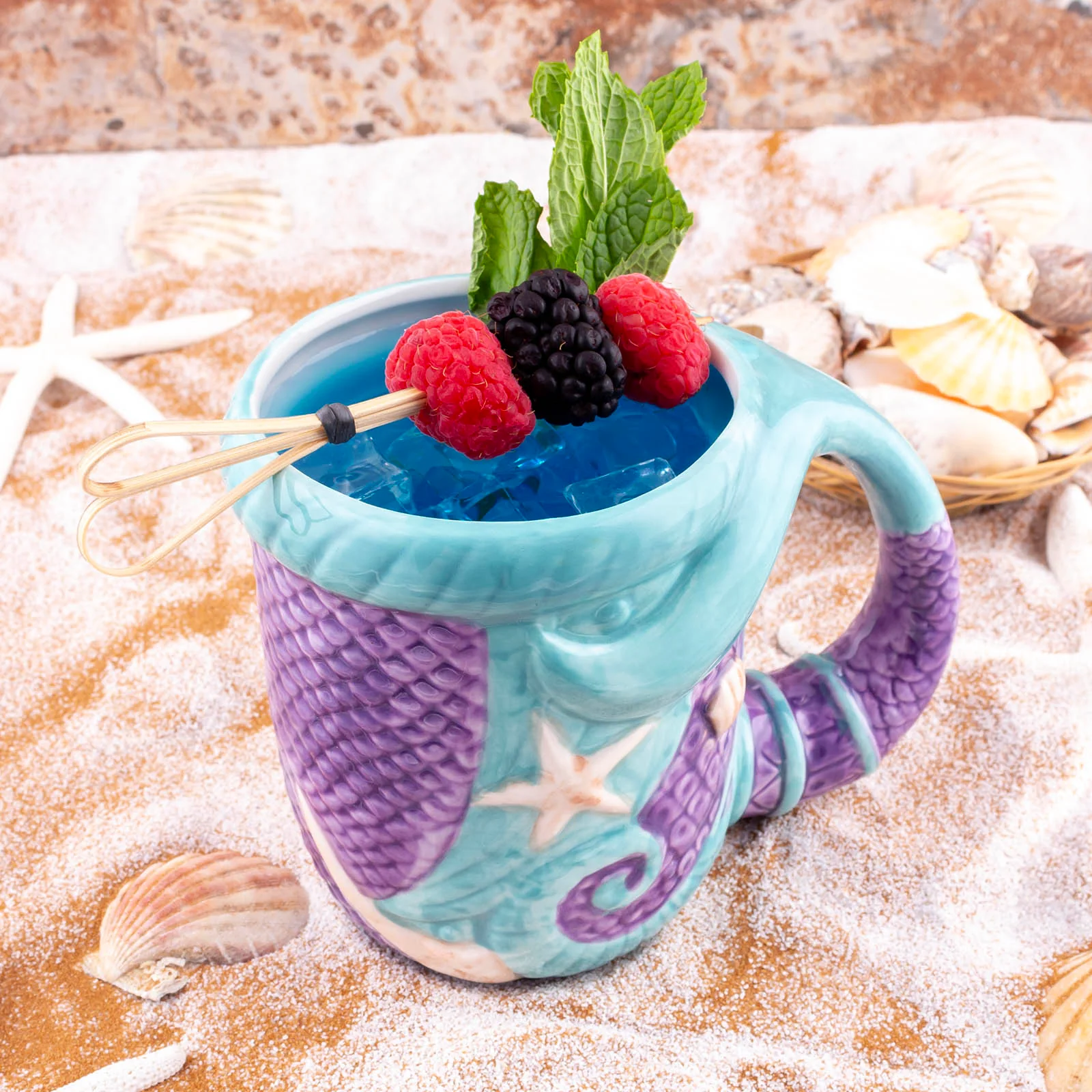 BarConic® Tiki Mermaid Tail Mug - 16 oz. - Image 3