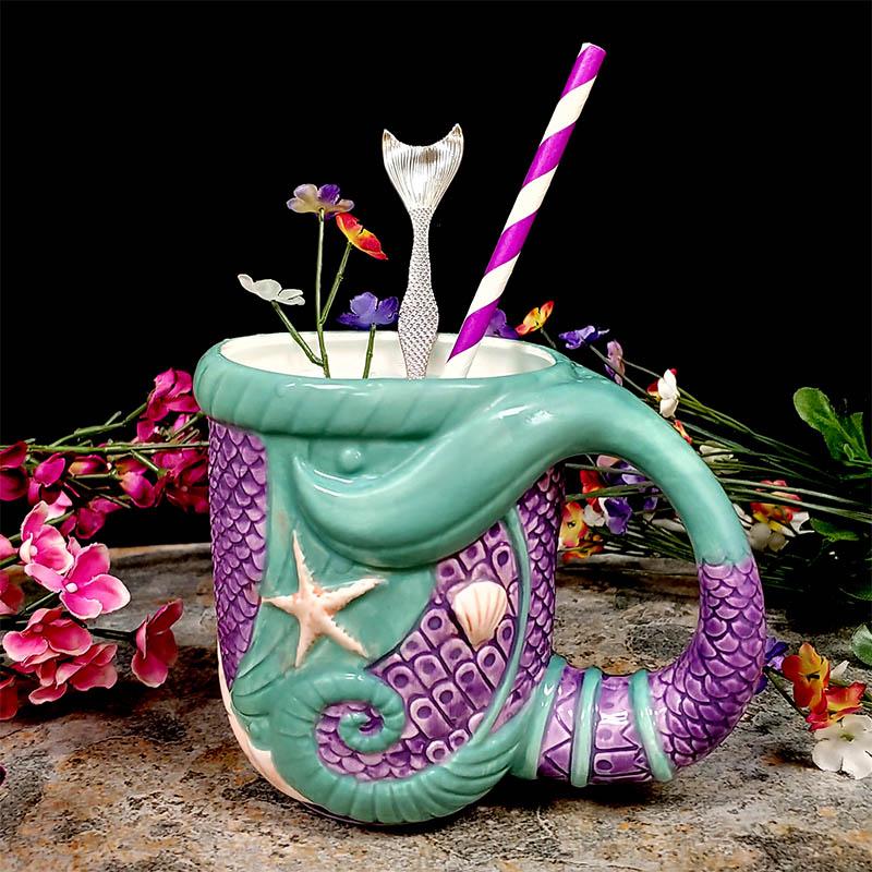 BarConic® Tiki Mermaid Tail Mug - 16 oz. - Image 4