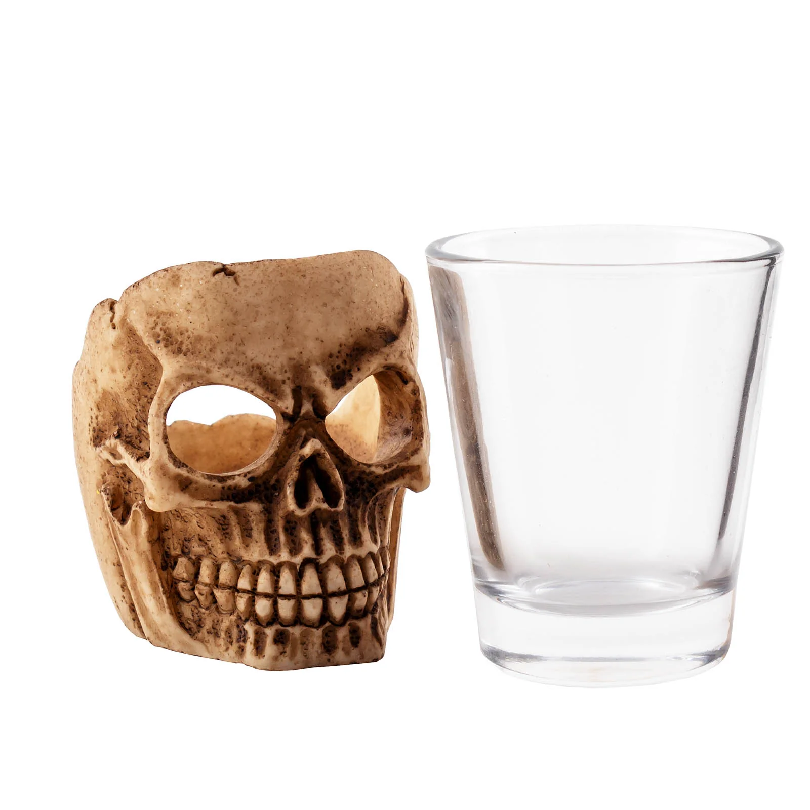 BarConic® Shot Glass w/ Ceramic Skull Base - 2 ounce - Image 3