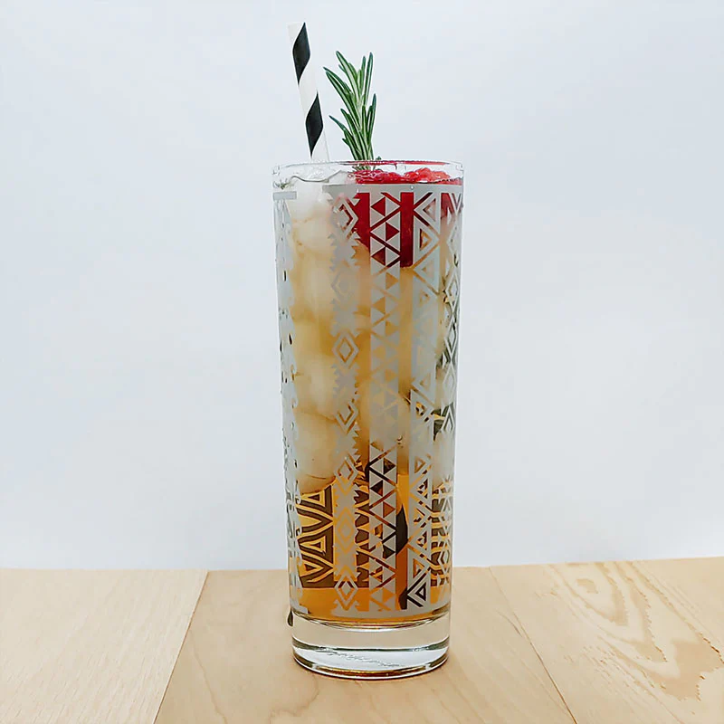 BarConic® Silver Aztec Highball Glass - 9.5oz - Image 3