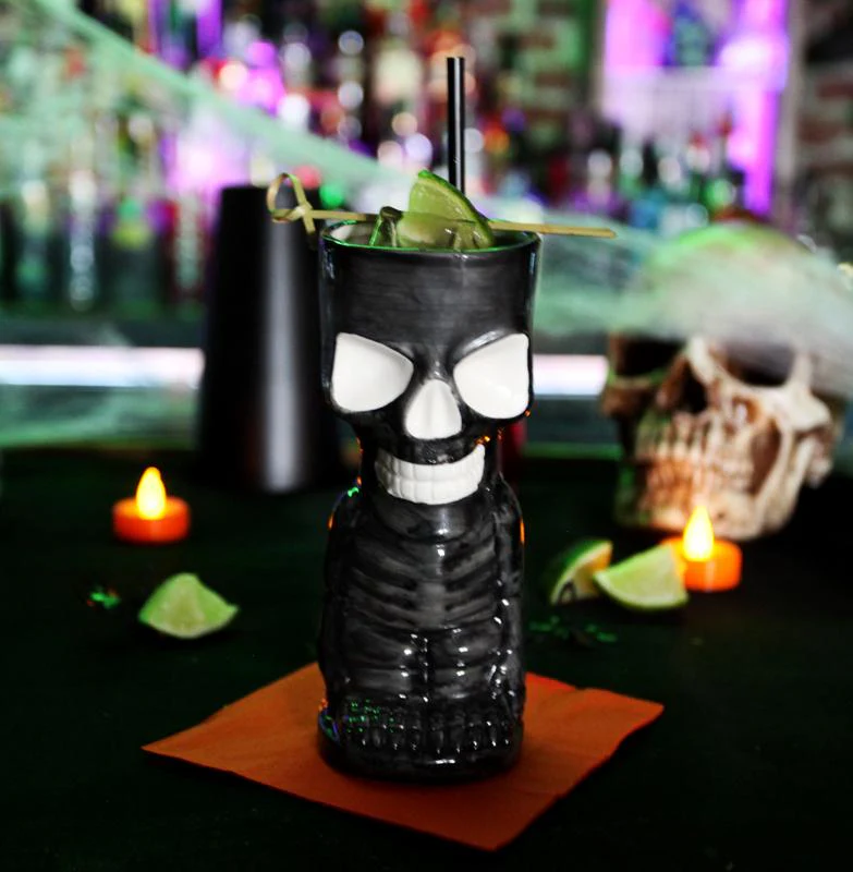 BarConic® Ceramic Skeleton Tiki Mug - 10oz - Image 2
