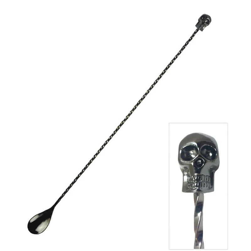 BarConic® Skull Bar Spoon - Gun Metal - 40 cm