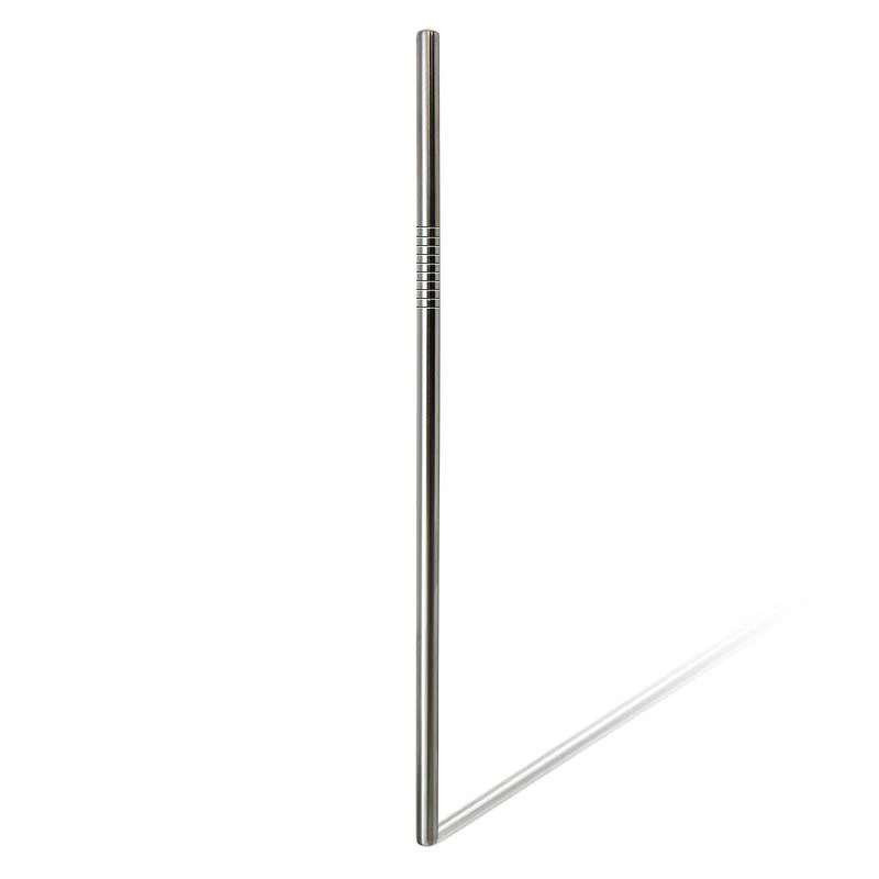 BarConic® Stainless Steel Cocktail Straw - 8.5 inch - Single or Pack of 12