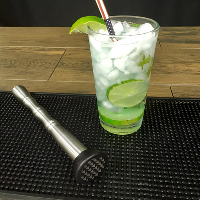 BarConic® Stainless Steel Grip Muddler w/ Tenderizer Head - Image 2