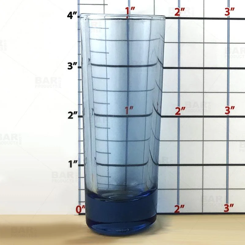 BarConic® 2oz Tall Blue Shooter Glass - Image 3