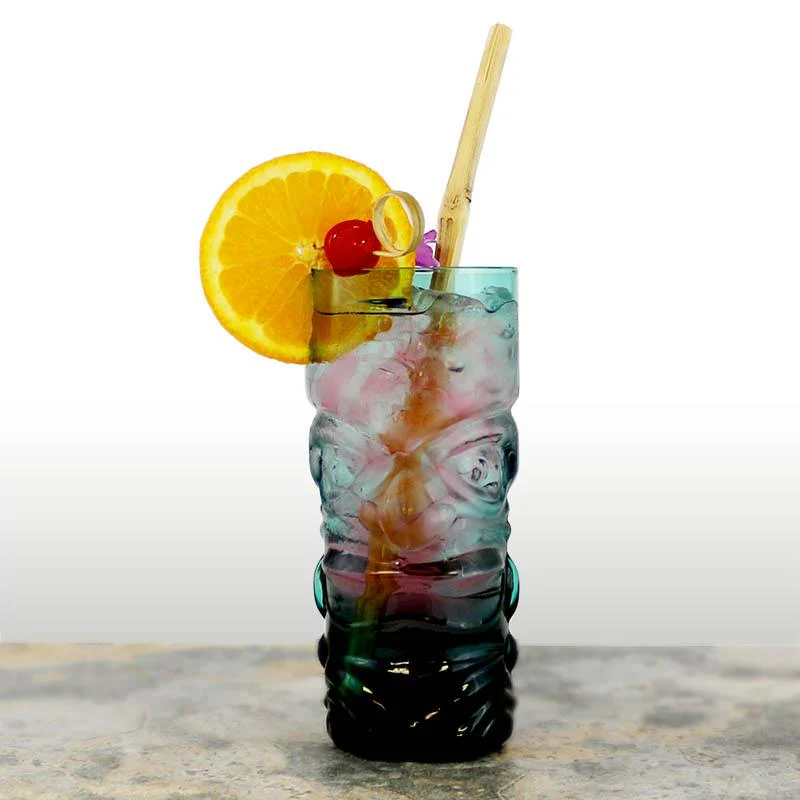 BarConic® Teal Tiki Glass - 15oz - Image 4