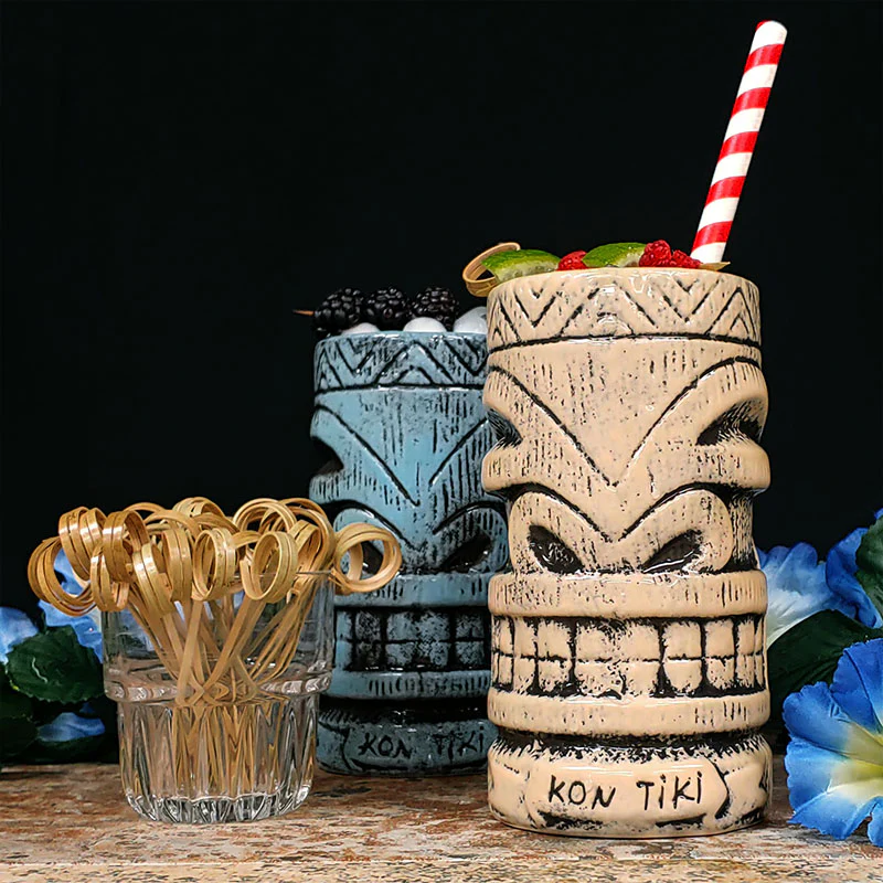 BarConic® Tiki Drinkware - Kon Tiki Rock - 20oz - Image 2