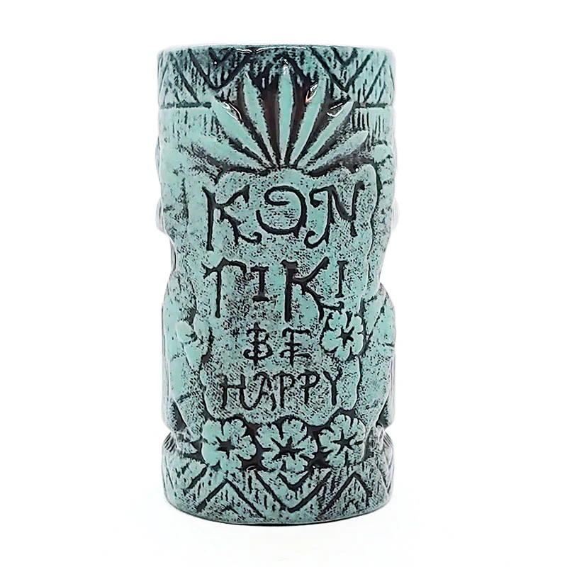 BarConic® Tiki Drinkware - Kon Tiki Teal - 20oz - Image 3