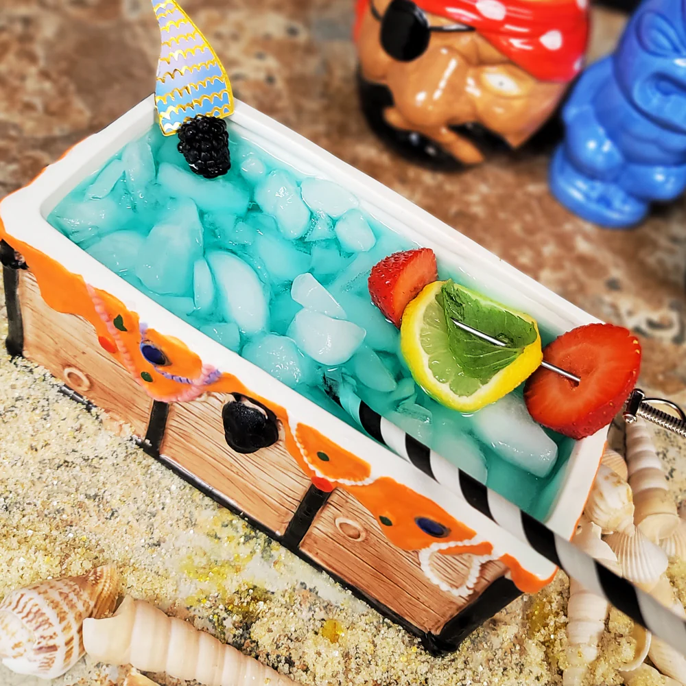 BarConic Tiki Drinkware - Treasure Chest - 26 Oz - Image 3