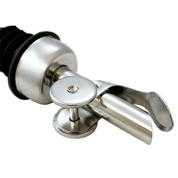 BarConic® Weighted Oil Pourer with Plastic Cork Flip Top Lid - Image 4