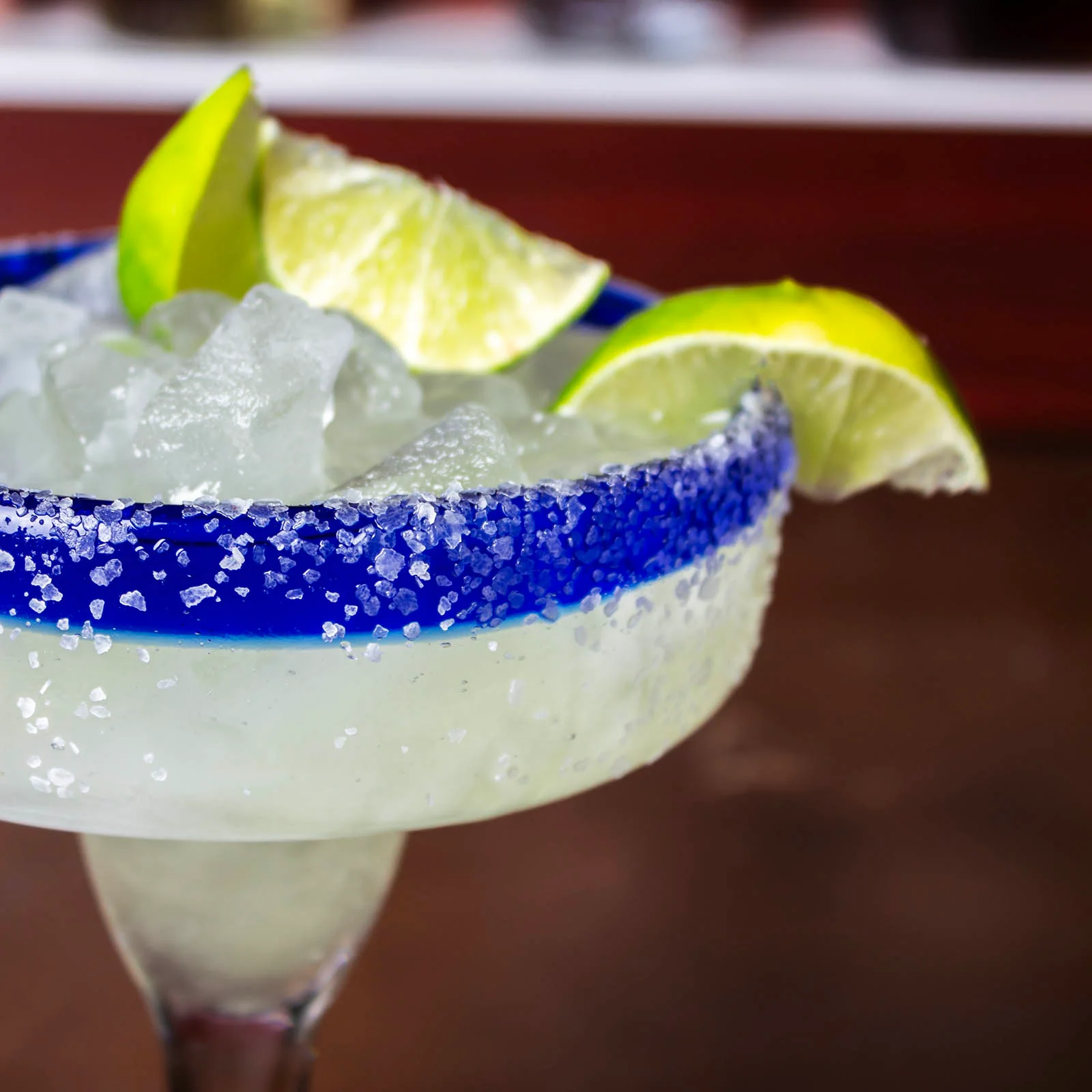 BarConic® 14 oz Blue Rim Margarita Glass - Image 3